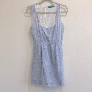 Southern Rock White and Blue Striped Dress